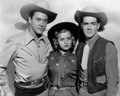 Kirby Grant, Ron Hagerthy, and Gloria Winters in Sky King (1951)