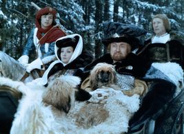 Rolf Hoppe, Karin Lesch, and Pavel Trávnícek in Three Wishes for Cinderella (1973)