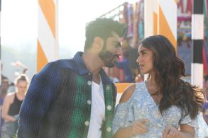 Arjun Kapoor and Ileana D'Cruz in Mubarakan (2017)