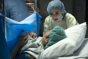 Janet Montgomery and Raquel Dominguez in New Amsterdam (2018)