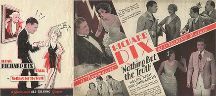 Louis John Bartels, Richard Dix, Wynne Gibson, Dorothy Hall, Helen Kane, and Ned Sparks in Nothing But the Truth (1929)