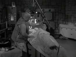 Tor Johnson and Loretta King in Bride of the Monster (1955)