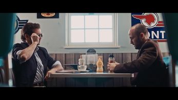 Ashley Tabatabai and Scott Michael Wagstaff in film The Interview