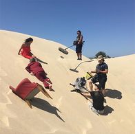 Red Chair in the Sand Dunes
