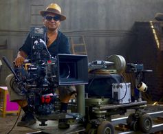 Pan Nalin on the set of Last Film Show