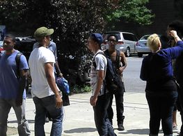 On the set of ' SHOWTIME '