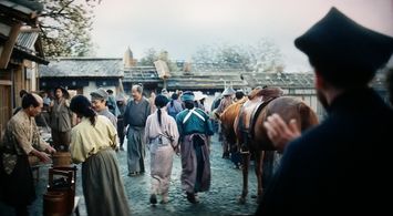Father Martin Alvito (Tommy Bastow) at Osaka in Shogun (2024) S1E2 'Servants of Two Masters'