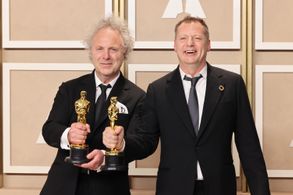 Charlie Mackesy and Matthew Freud at an event for The Oscars (2023)