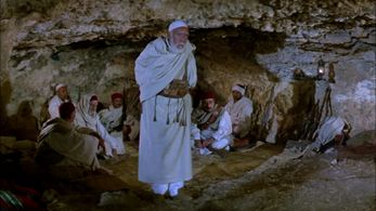 Anthony Quinn, Gianfranco Barra, and Andrew Keir in The Lion of the Desert (1980)