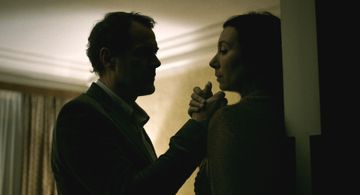 Sebastian Koch and Ursula Strauss in October November (2013)