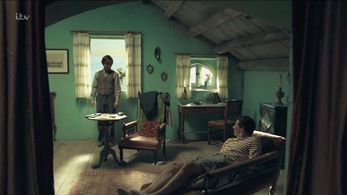 Josh O'Connor and Constantin Symsiris in The Durrells (2016)