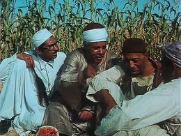 Hamdy Ahmed, Yehia Chahine, and Mahmoud Al Meleji in The Land (1970)