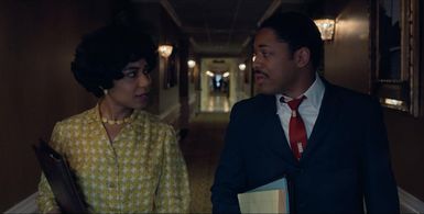 Kelvin Harrison Jr. and Karina Willis in Genius (2017)