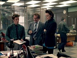 Keeley Hawes, Marshall Lancaster, and Dean Andrews in Ashes to Ashes (2008)