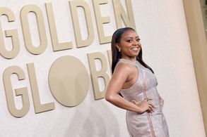 Quinta Brunson at an event for 81st Golden Globe Awards (2024)
