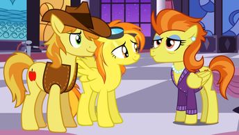 Sidika Larbes as Stormy Flare (right) in 