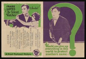 Glenn Hunter and Bessie Love in The Silent Watcher (1924)