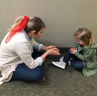 Kelsey Edwards on the set of The Werewolf