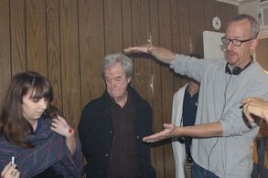 Sizing up Gordon Pinsent. Or the frame. Or both.