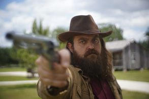 Actor Brandon Krum as Carl in the Western Film Hang Fire.