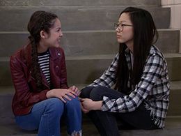 Madison Hu and Olivia Rodrigo in Bizaardvark (2016)