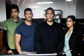 Yakir Portal, Maayan Goldberg, Moris Cohen, and Oded Leopold in Room 101 (2012)