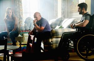 Dean Norris, Max Ehrich, and Mackenzie Lintz in Under the Dome (2013)