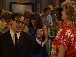 Ted Raimi and Andrea Elson in ALF (1986)