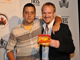 Michael Coady with George Stroumboulopoulos for Canada Day celebrations in Los Angeles