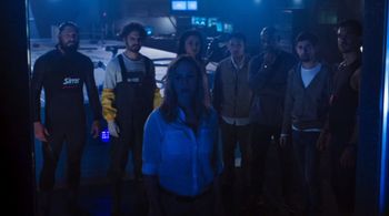 Michael Beach, Danielle Savre, Rob Mayes, Adrian Collins, Cameron Robertson, Kim Syster, Jeremy Boado, and Nathan Lynn i