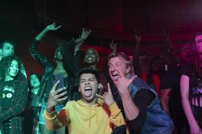 William Zabka and Xolo Maridueña in Cobra Kai: Miyagi-Do (2021)