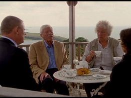 Martin Clunes, Stephanie Cole, and John Woodvine in Doc Martin (2004)