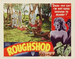 Gloria Grahame, Martha Hyer, John Ireland, Sean McClory, Steve Savage, Robert Sterling, and Robert B. Williams in Roughs