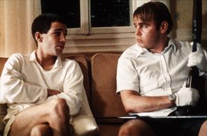 Arno Frisch and Frank Giering in Funny Games (1997)