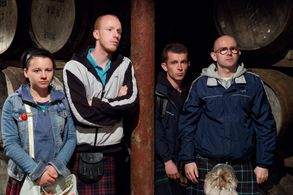 Gary Maitland, William Ruane, Jasmin Riggins, and Paul Brannigan in The Angels' Share (2012)