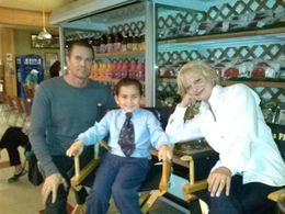 Carmina Garay on the set of Raising Hope 2013