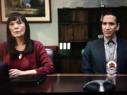 Screen Capture Rutherford Falls Carla Rae and Michael Greyeyes