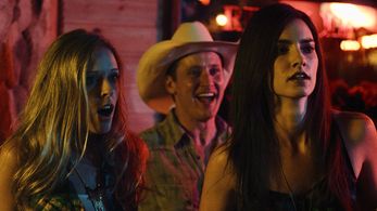 (L to R) Alyssa Carpenter, Tom Guiry, and Jannette Bloom in Mahjong and the West