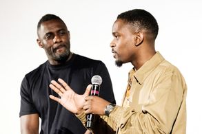 Idris Elba and Aml Ameen at an event for Yardie (2018)