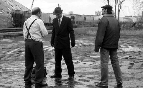 on the set of Noir with Jeff Knight & Jim Kiel