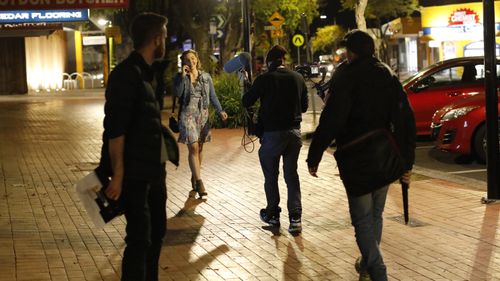 On location in Melbourne for 'The Cost'