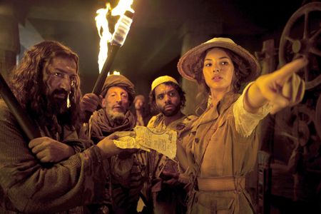 Moussa Maaskri, Mostefa Zerguine, Youssef Hajdi, and Louise Bourgoin in The Extraordinary Adventures of Adèle Blanc-Sec 