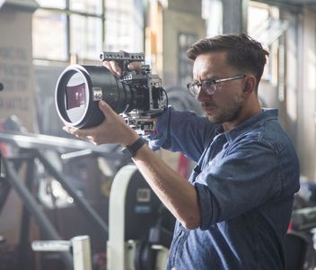 On the set of 