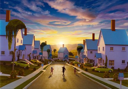 Mike Myers, Dan Castellaneta, Talia-Lynn Prairie, Danielle C. Ryan, Brittany Oaks, and Taylor Rice in The Cat in the Hat