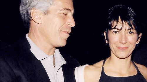Ghislaine Maxwell and Jeffrey Epstein in Ghislaine: Partner in Crime (2022)