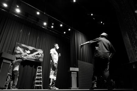 Joel Bergvall and Prince Ea in If I Was President (2020)