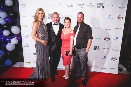 Matthew Willson and Stephanie Baird at My Roommate's an Escort Black Tie TIFF party