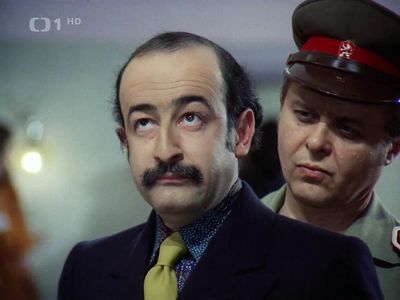Zdenek Braunschläger and Juraj Herz in How About a Plate of Spinach? (1977)