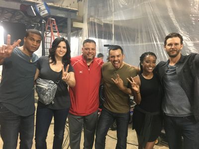 LaToya Tonodeo as Tara on the set of The Oath. Season 2