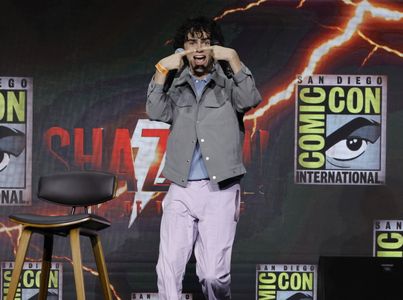 Jack Dylan Grazer at an event for Shazam! Fury of the Gods (2023)